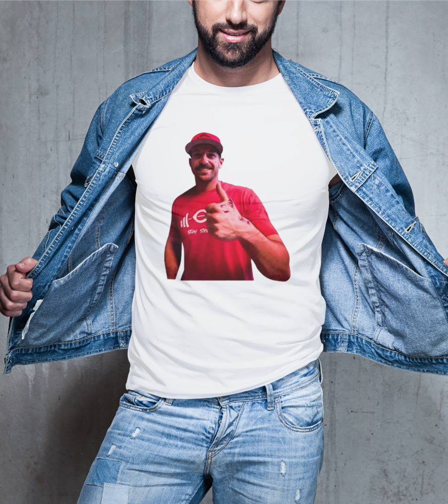 Stay Steer Thumbs Up Cincinnati Red Cap T-Shirt