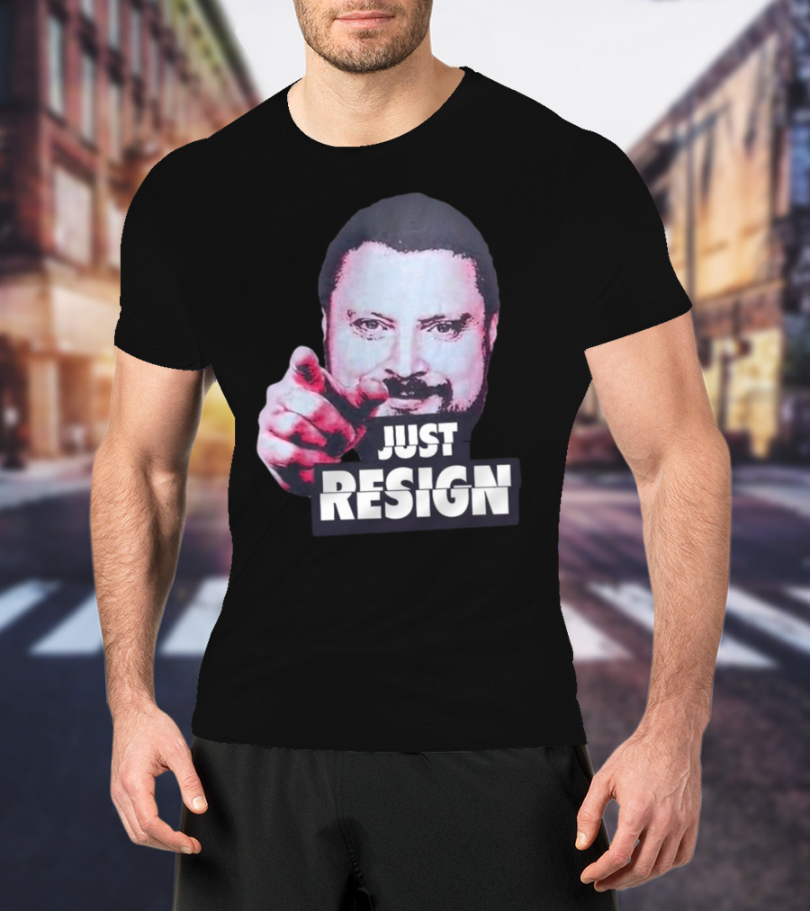 Simon Williams Just Resign Pointing Meme T-Shirt