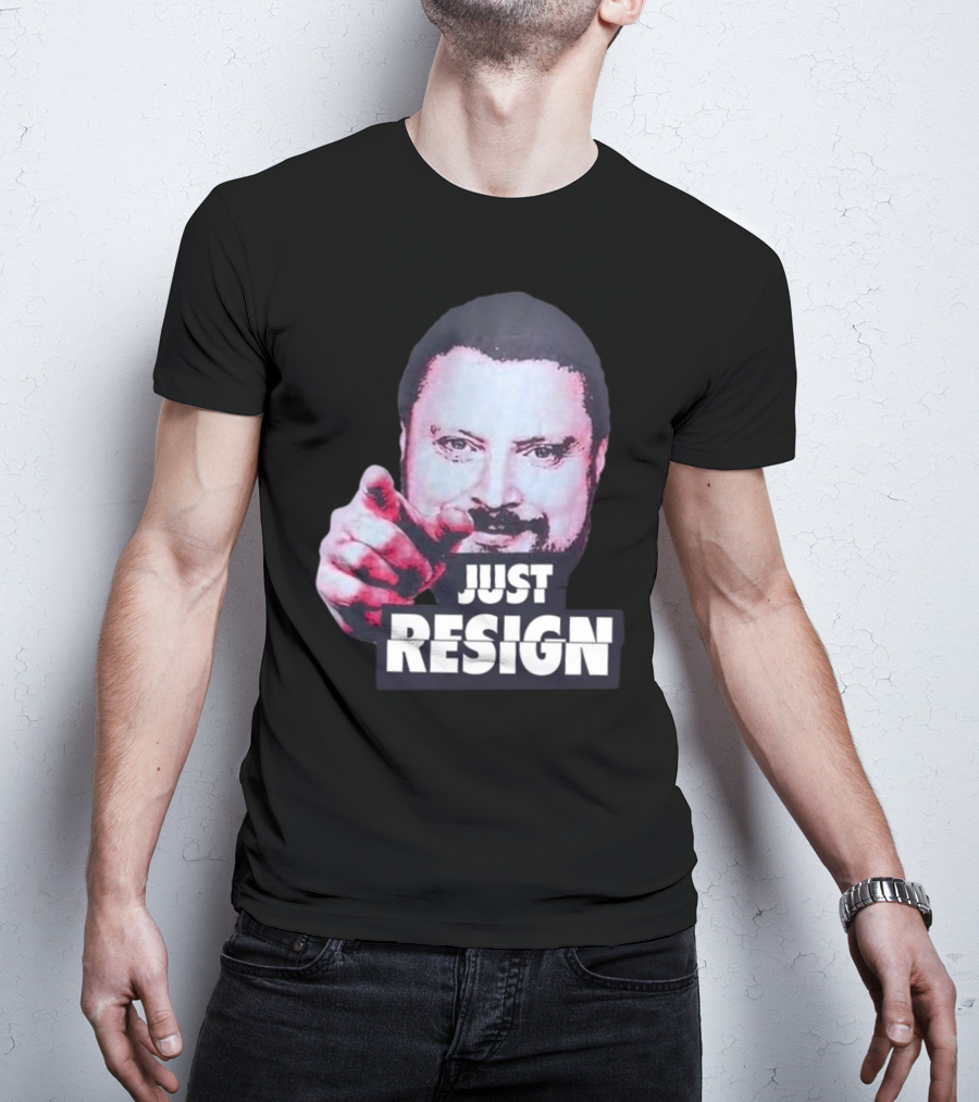 Simon Williams Just Resign Pointing Meme T-Shirt