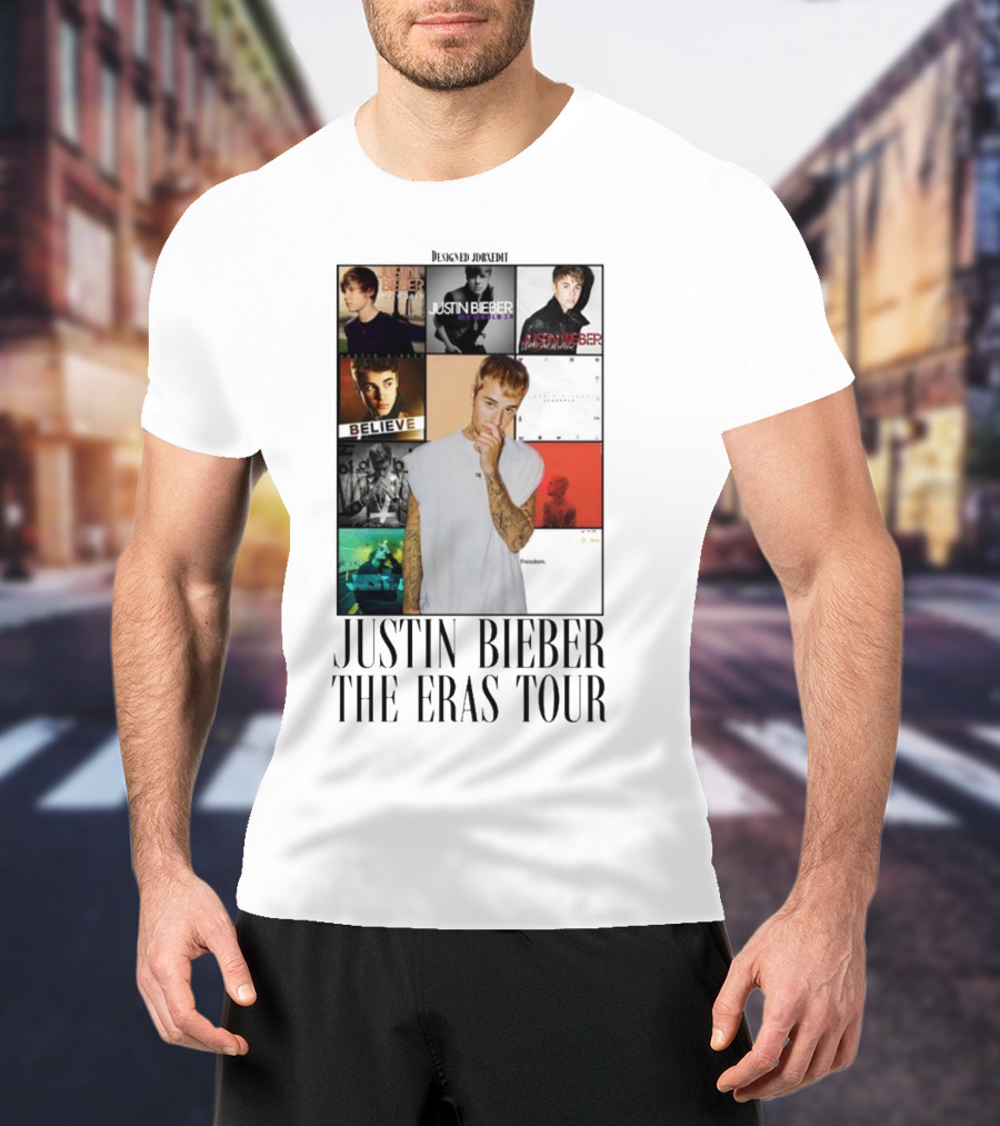 Justin Bieber Album Collage The Eras Tour T-Shirt