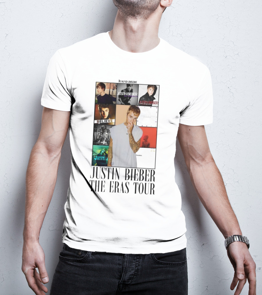 Justin Bieber Album Collage The Eras Tour T-Shirt
