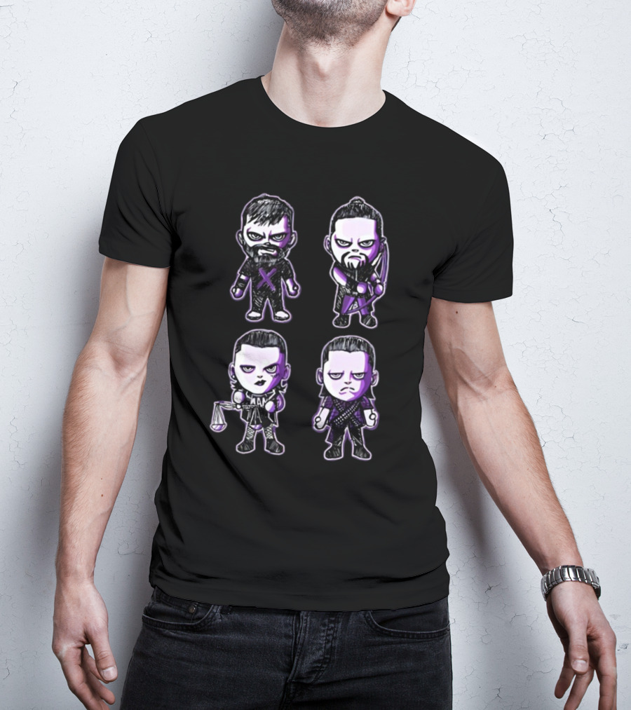 Finn Bálor The Judgment Day Purple Cartoon Characters T-Shirt