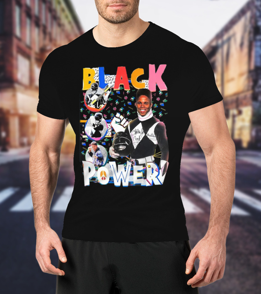 Walter Jones Black Power Peace Symbol Retro Comic T-Shirt