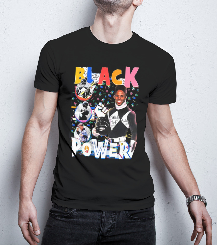 Walter Jones Black Power Peace Symbol Retro Comic T-Shirt