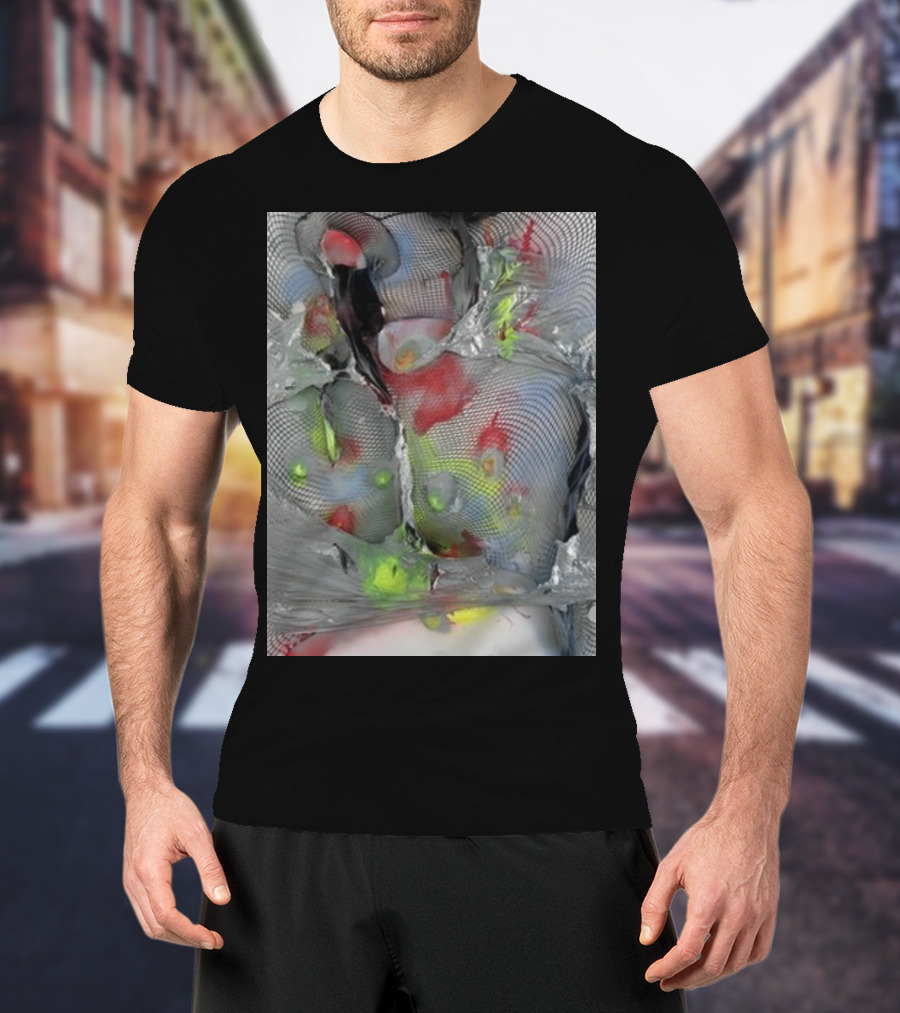 Arca1000000 ^16 Ss Abstract Mesh And Color T-Shirt