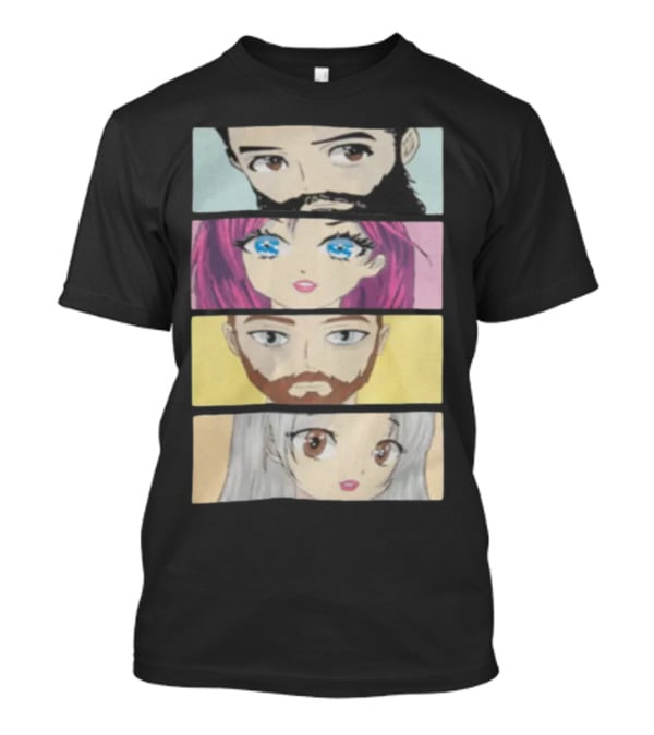 Skillet Anime Characters Manga Style Portraits T-Shirt