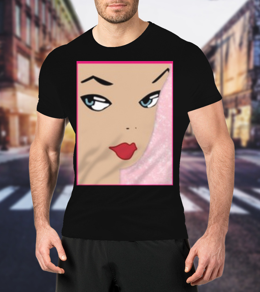 Ryan Gosling Wearing Barbie Face T-Shirt