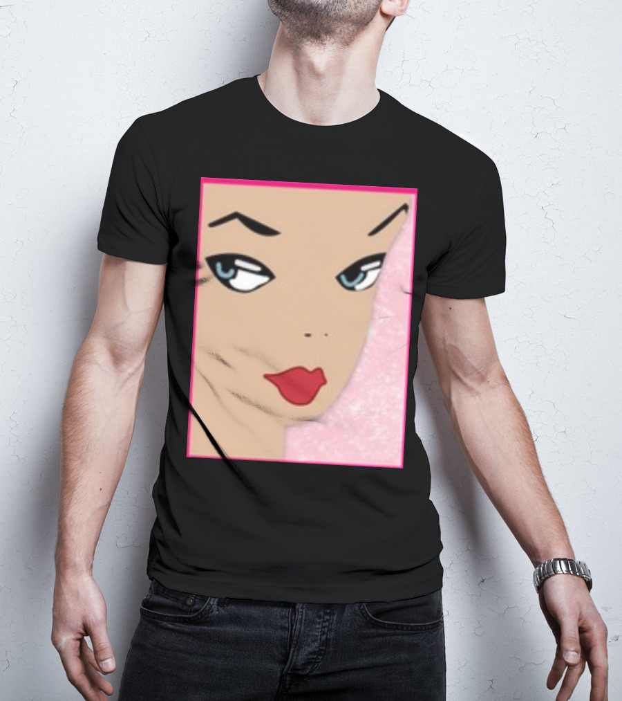 Ryan Gosling Wearing Barbie Face T-Shirt