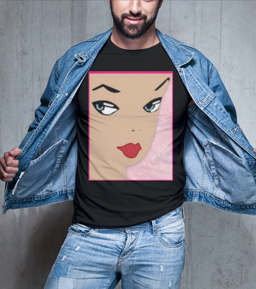 Ryan Gosling Wearing Barbie Face T-Shirt