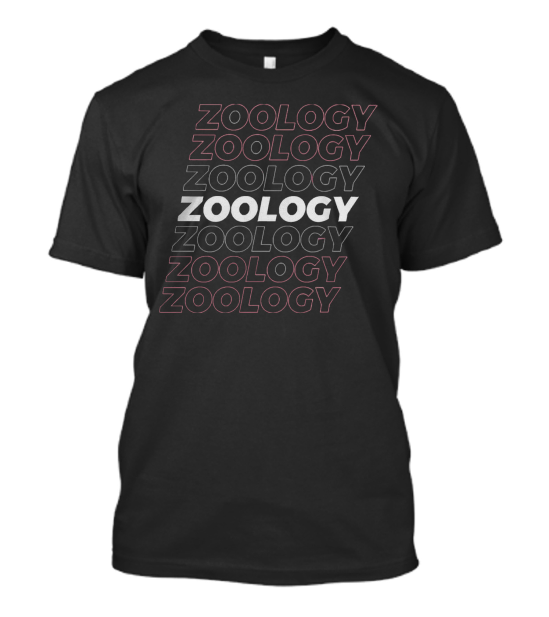 Zoology Zoologist Repeated Text T-Shirt