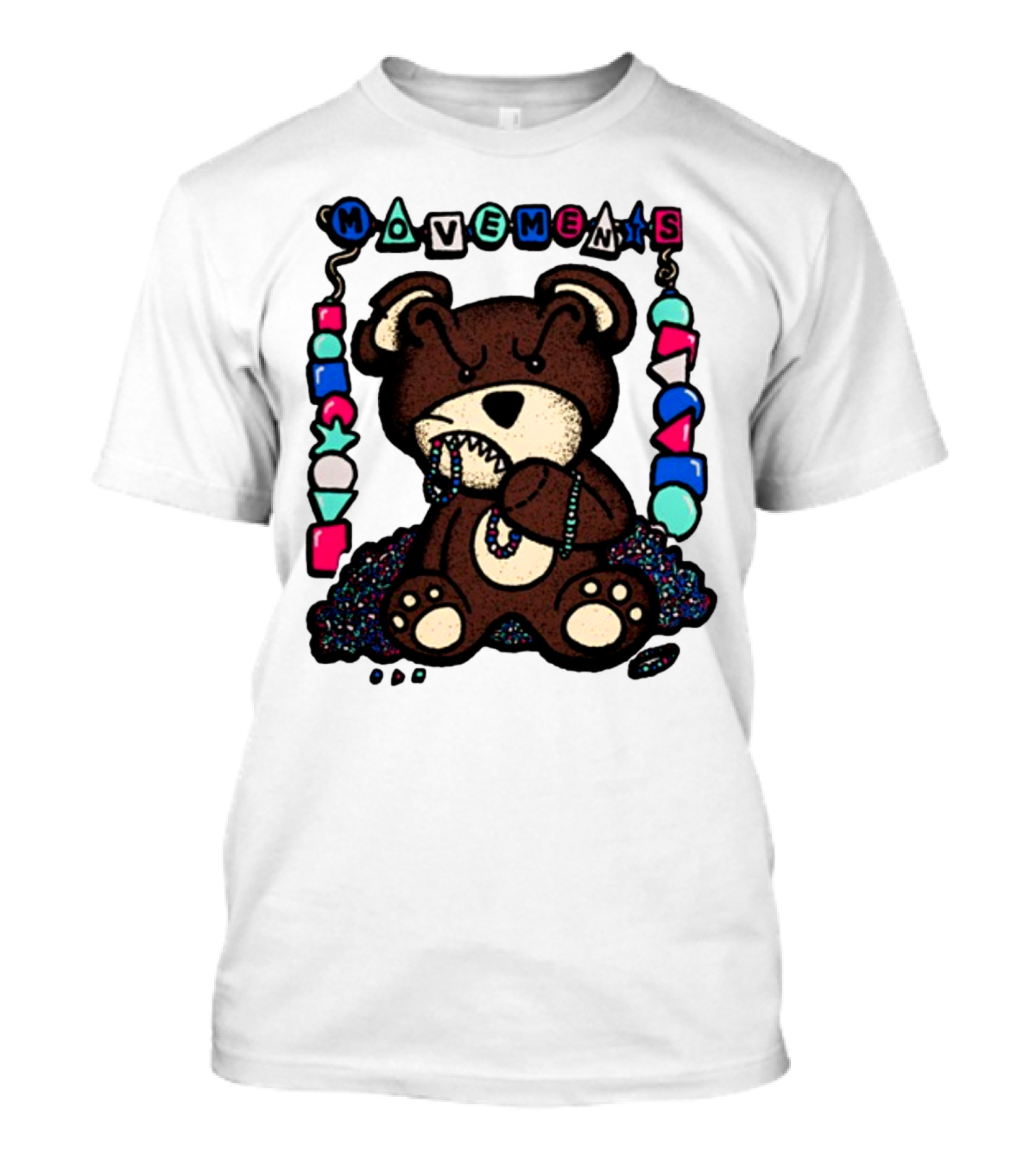 Movements Crazy Teddy Bear Beads Playful Blocks T-Shirt