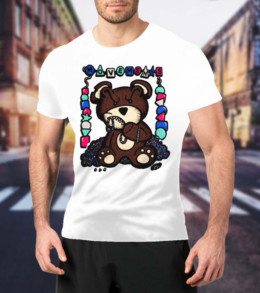 Movements Crazy Teddy Bear Beads Playful Blocks T-Shirt