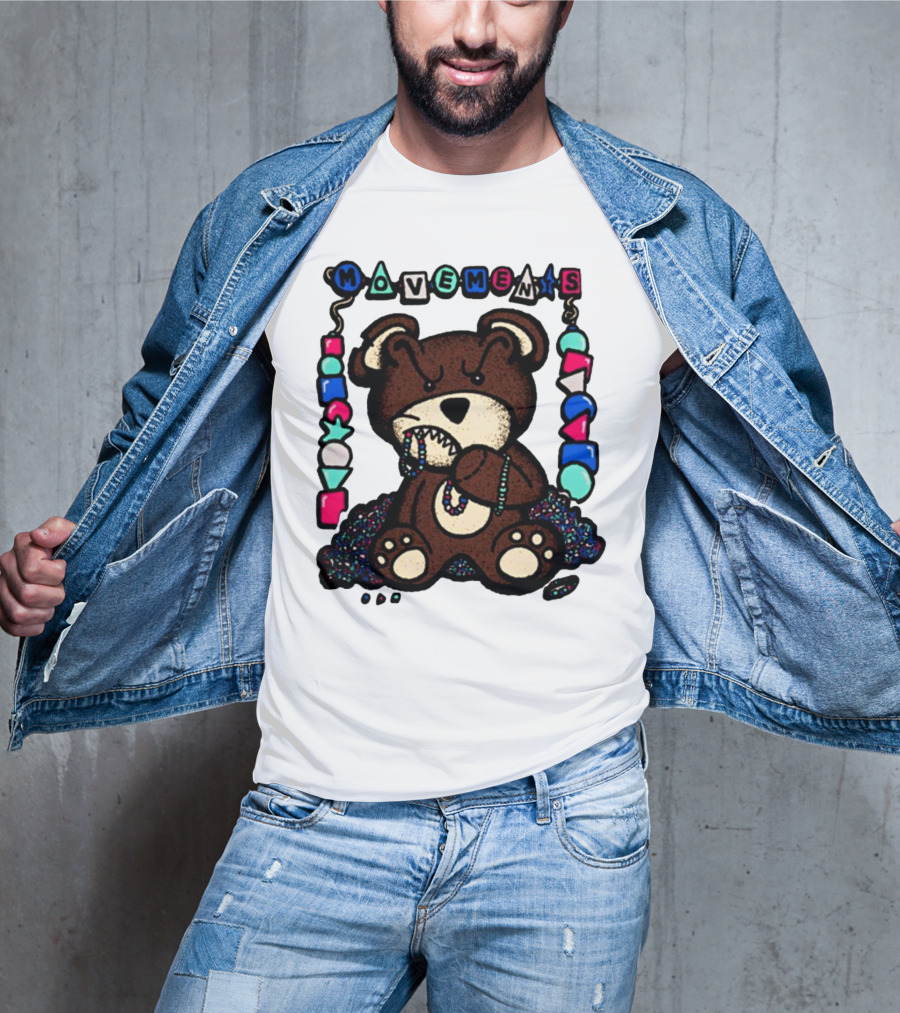 Movements Crazy Teddy Bear Beads Playful Blocks T-Shirt