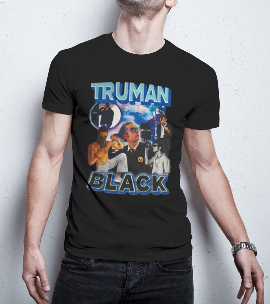TRUMAN BLACK Iconic Multicolor Collage T-Shirt