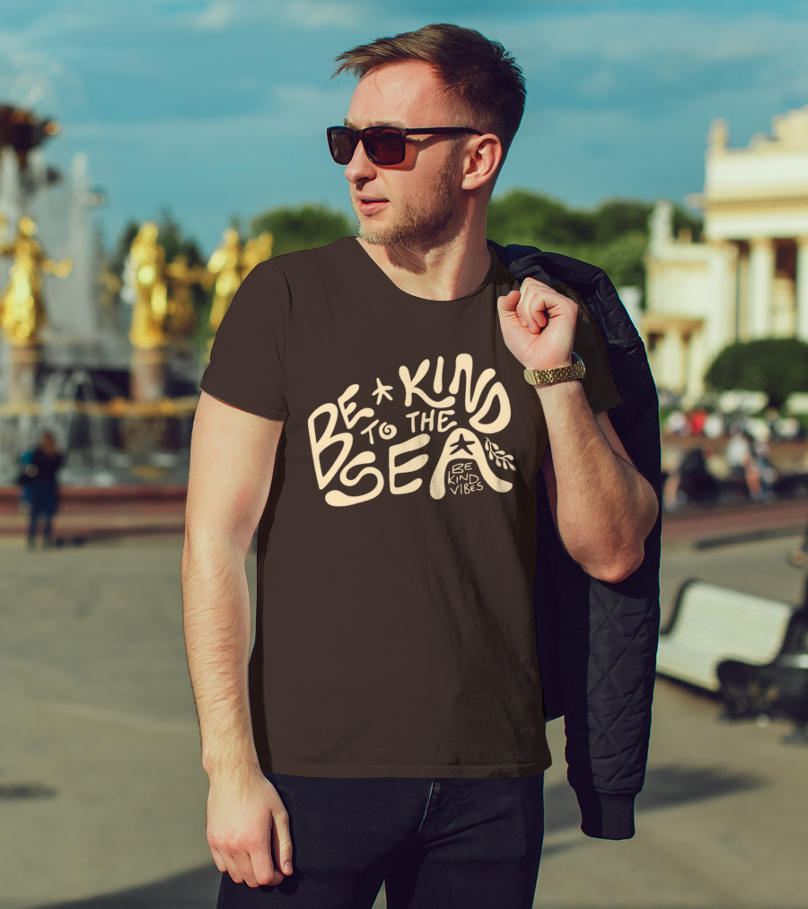 Be Kind Vibes Be Kind To The Sea Starfish Plant Emphasis T-Shirt