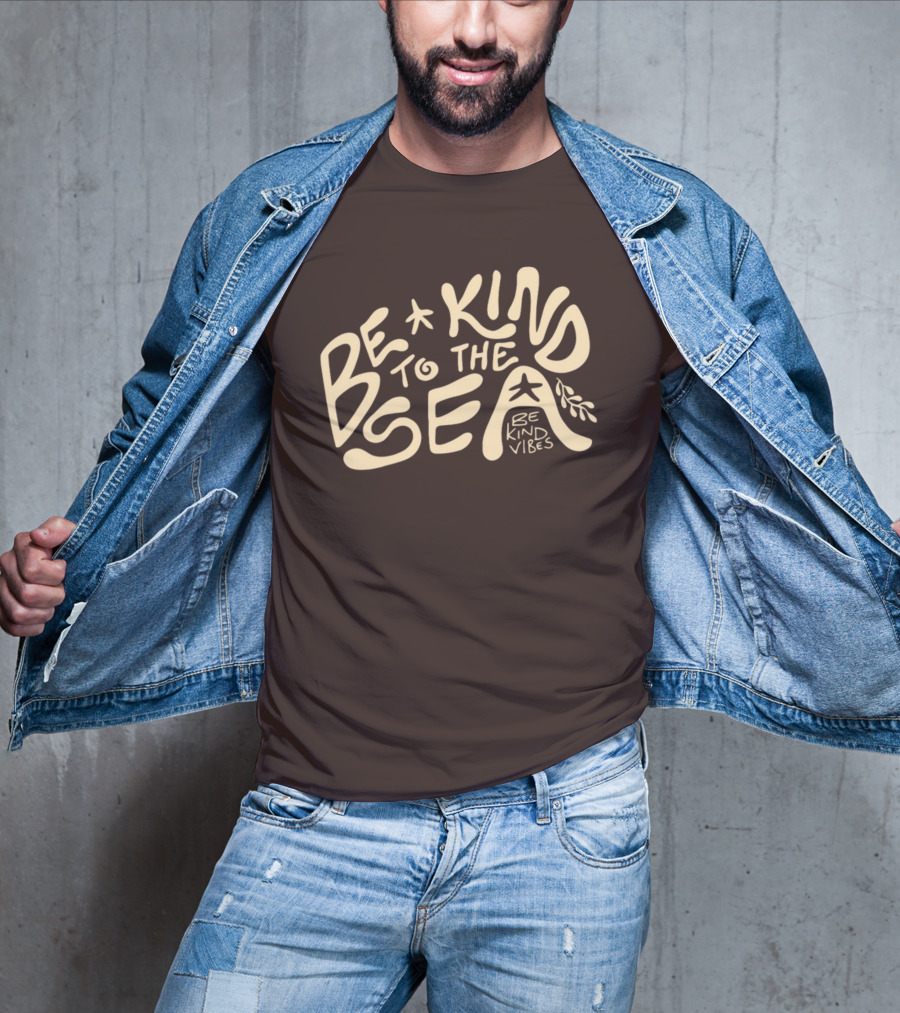 Be Kind Vibes Be Kind To The Sea Starfish Plant Emphasis T-Shirt