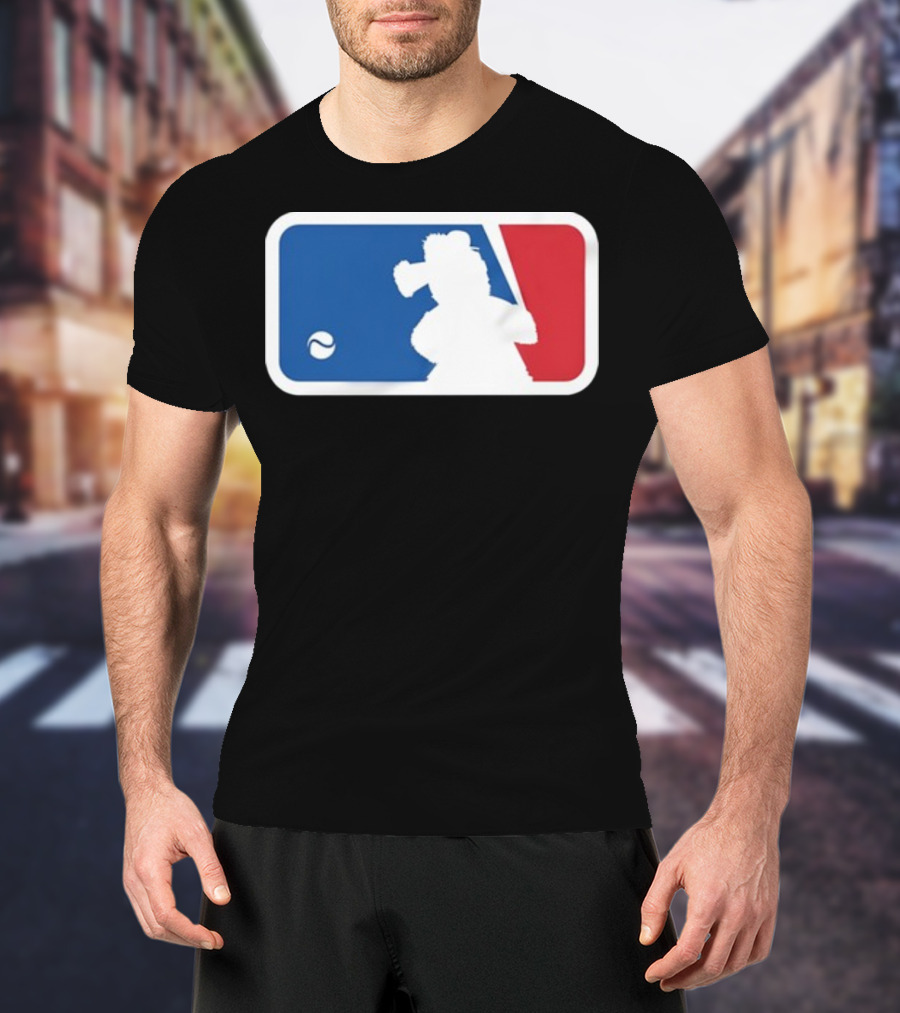 Major Baseball Phan Blue Red Mascot T-Shirt