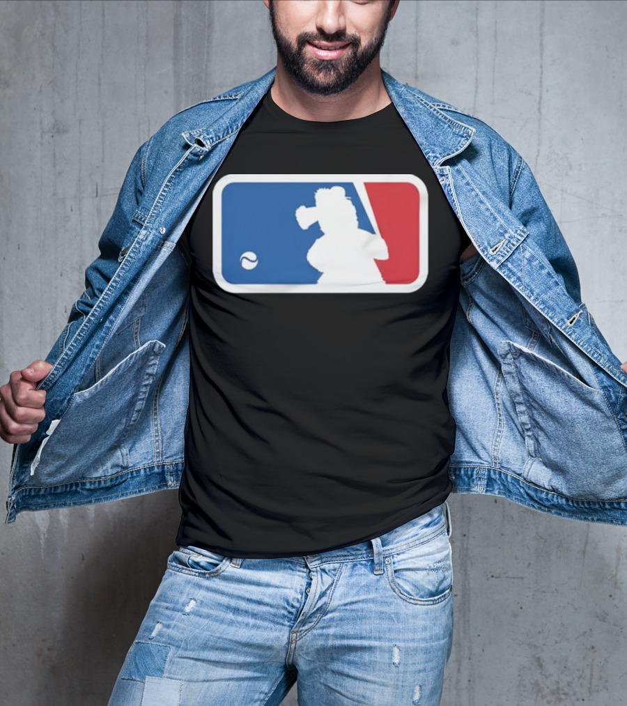 Major Baseball Phan Blue Red Mascot T-Shirt