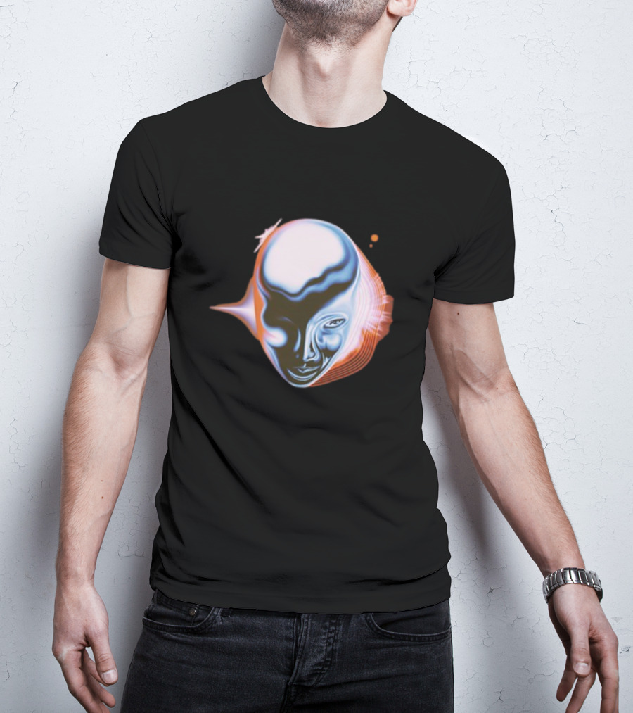 Take My Breath Futuristic Surreal Face T-Shirt