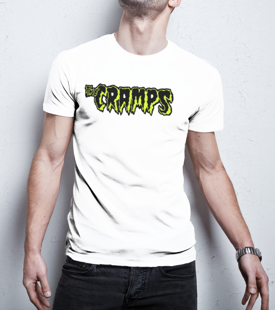 Greg Gutfeld The Cramps Logo Neon Gothic T-Shirt
