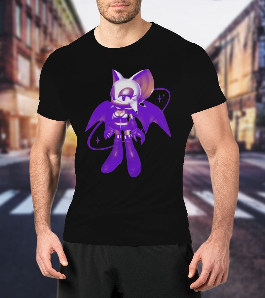 Mamonoworld Y2k Rouge Bat Character T-Shirt