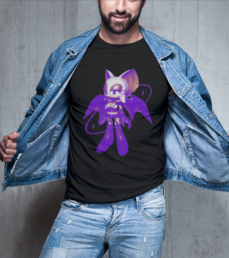 Mamonoworld Y2k Rouge Bat Character T-Shirt