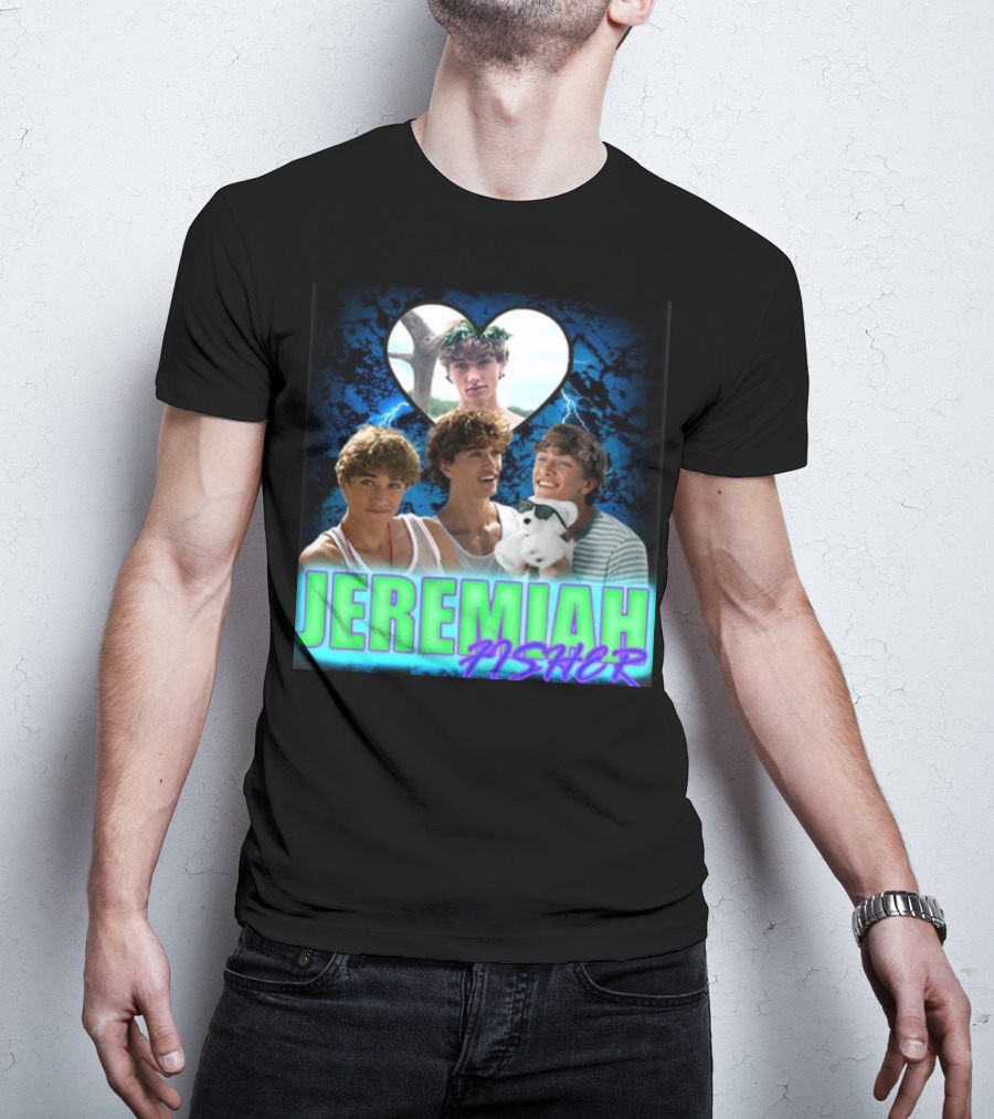 JEREMIAH FISHER Heart Lightning Trio T-Shirt