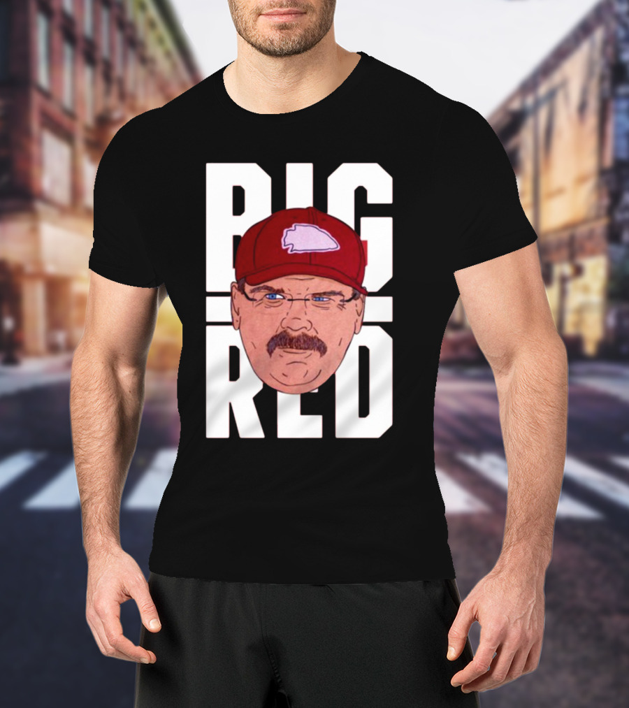 Thekyliewinfrey Andy Reid Big Red Face Illustration Chiefs Hat T-Shirt