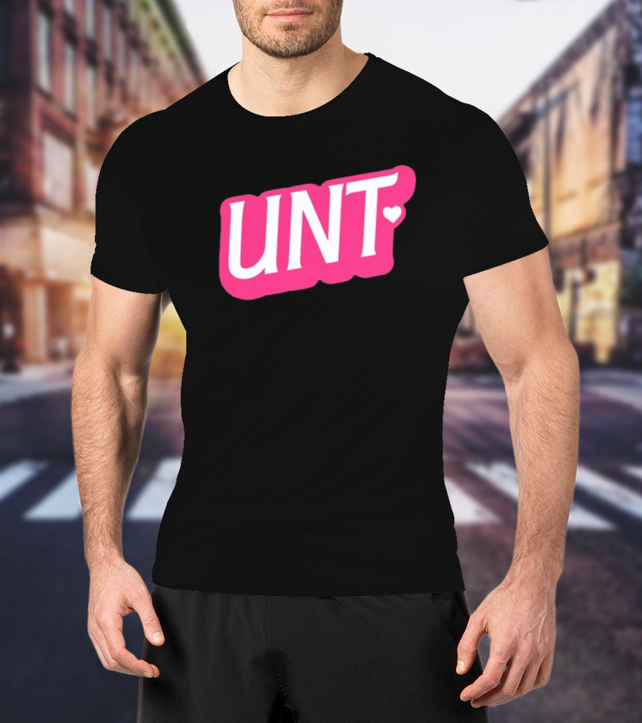 UNT Union Barbie Style Pink Heart T-Shirt