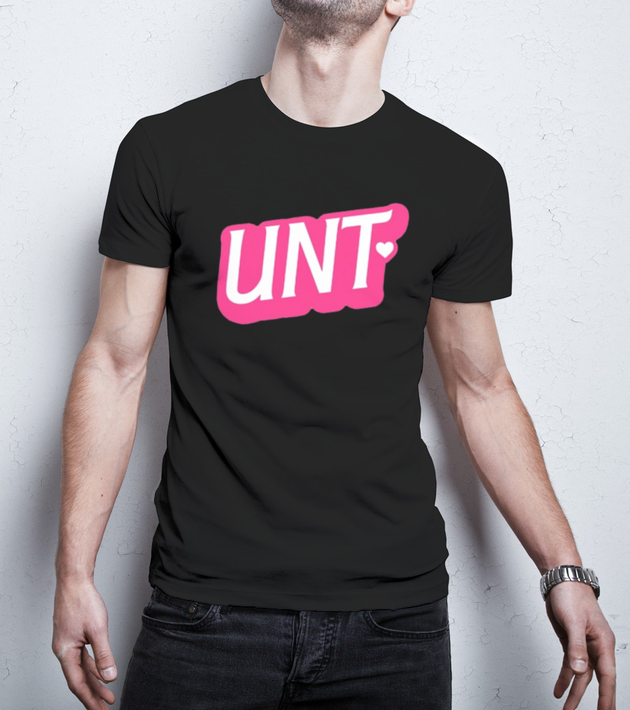 UNT Union Barbie Style Pink Heart T-Shirt
