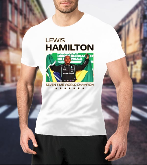 Lewis Hamilton Seven Time World Champion São Paulo Grand Prix T-Shirt