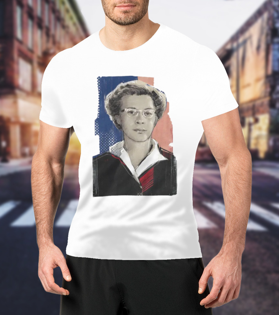 Milada Horáková Portrait With Blue T-Shirt