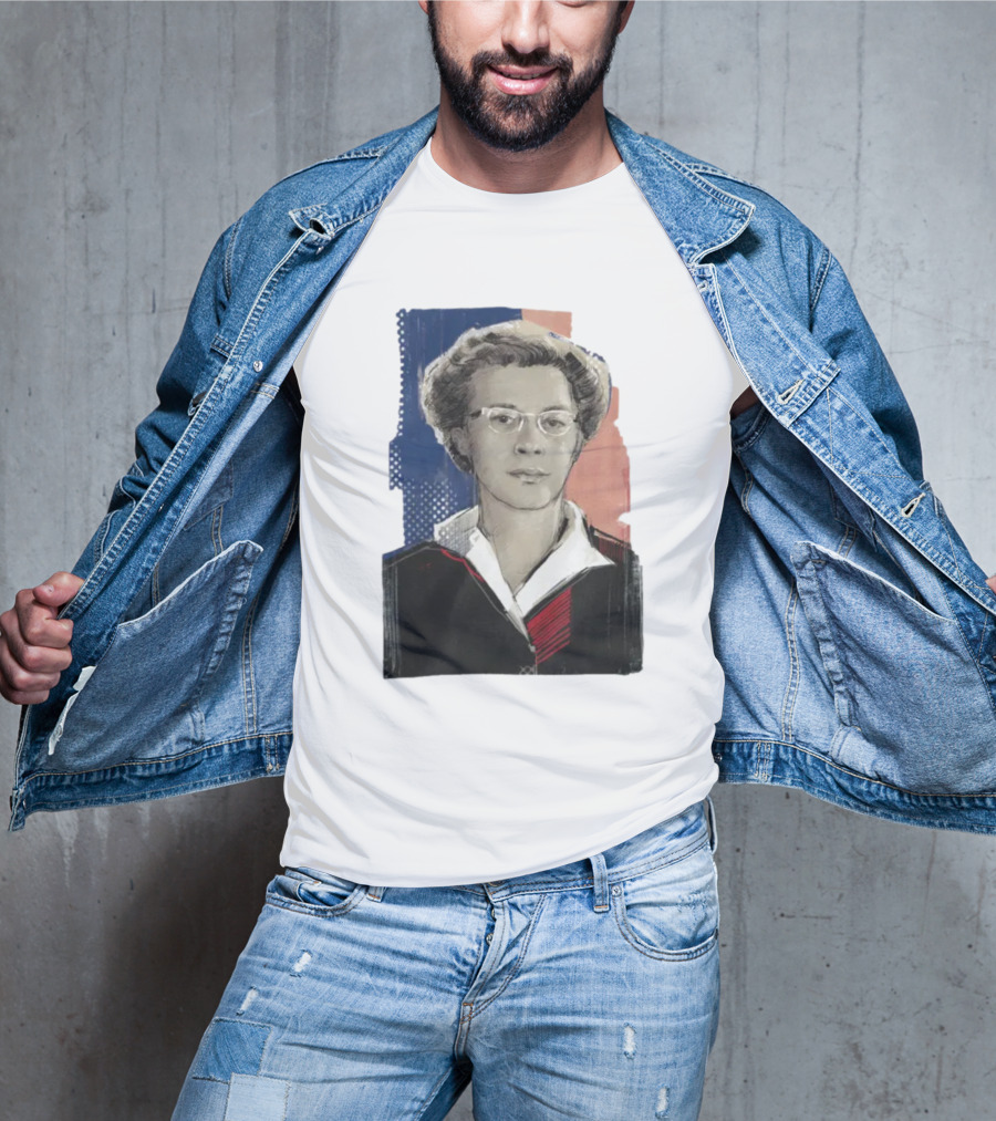 Milada Horáková Portrait With Blue T-Shirt