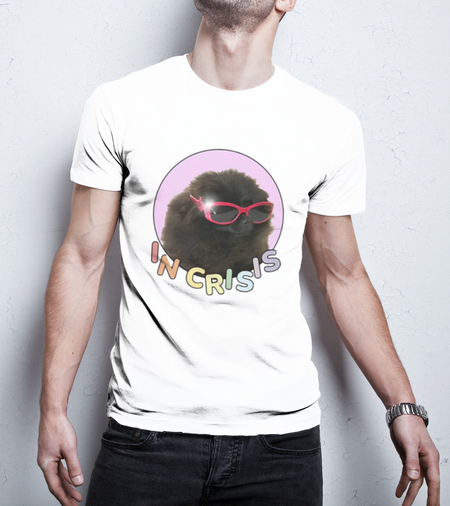 In Crisis Dog With Red Sunglasses T-Shirt