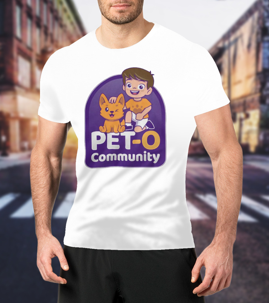 PET-O Community Winking Dog Child Cartoon T-Shirt