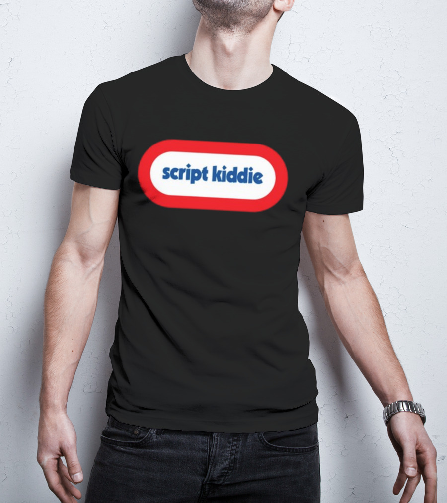 Script Kiddie Retro Logo Gaming Nostalgia T-Shirt