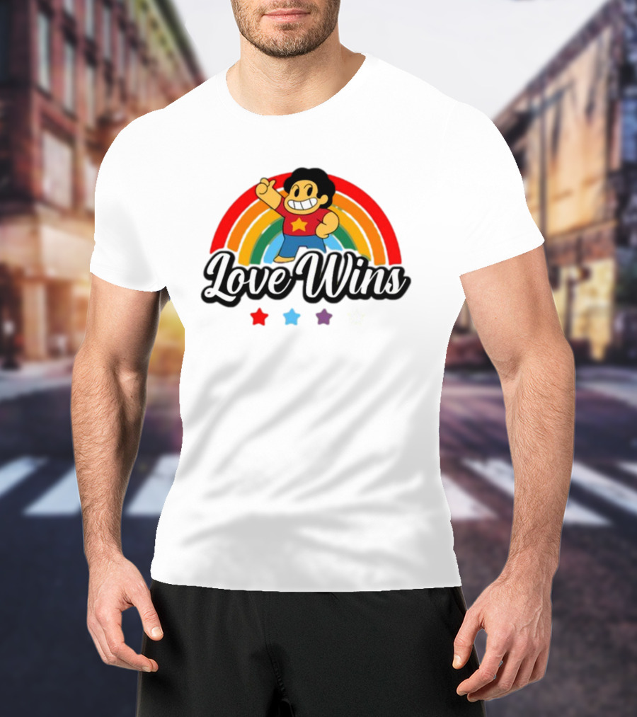 Love Wins Rainbow Steven Universe Star Power T-Shirt