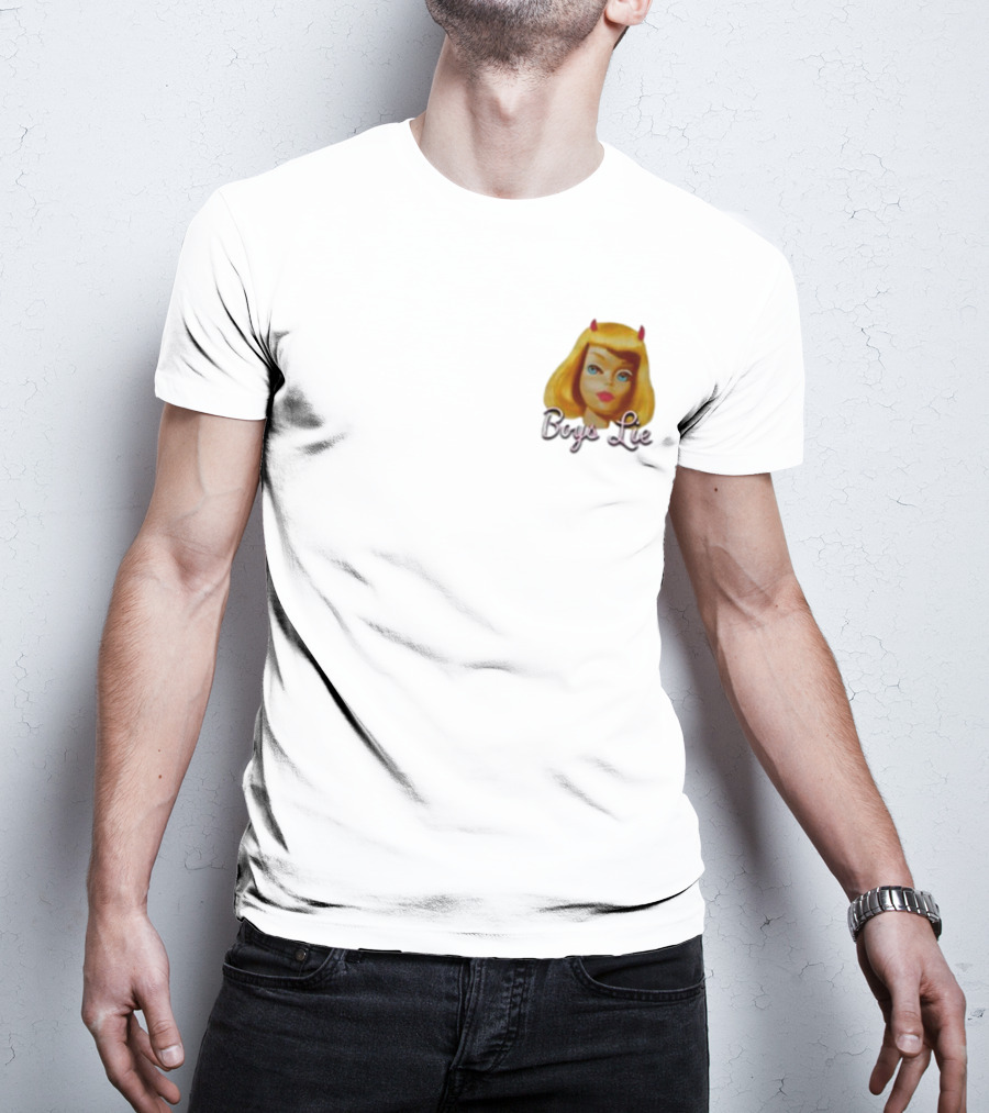 Boys Lie Blonde Devil Girl T-Shirt