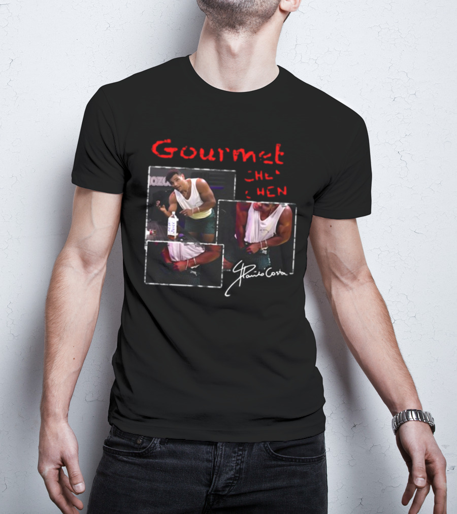Gourmet Chen Chen Paulo Costa Signature Three-Image Collage T-Shirt