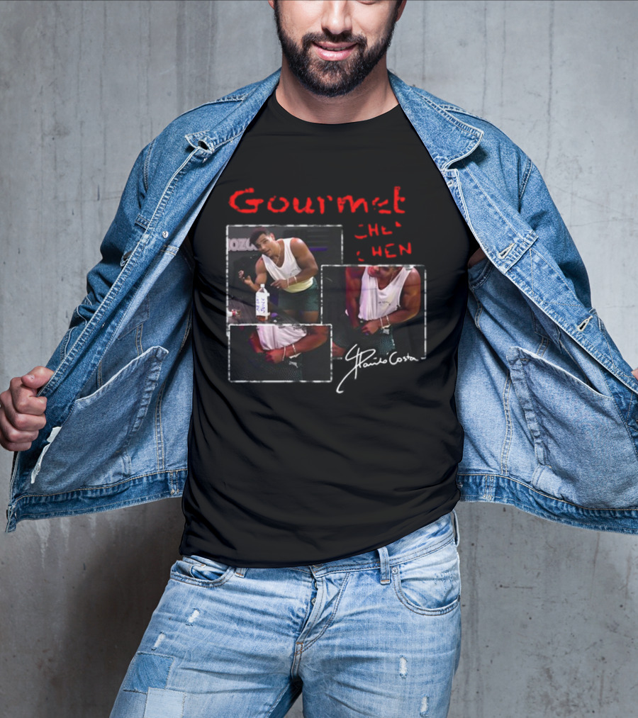 Gourmet Chen Chen Paulo Costa Signature Three-Image Collage T-Shirt
