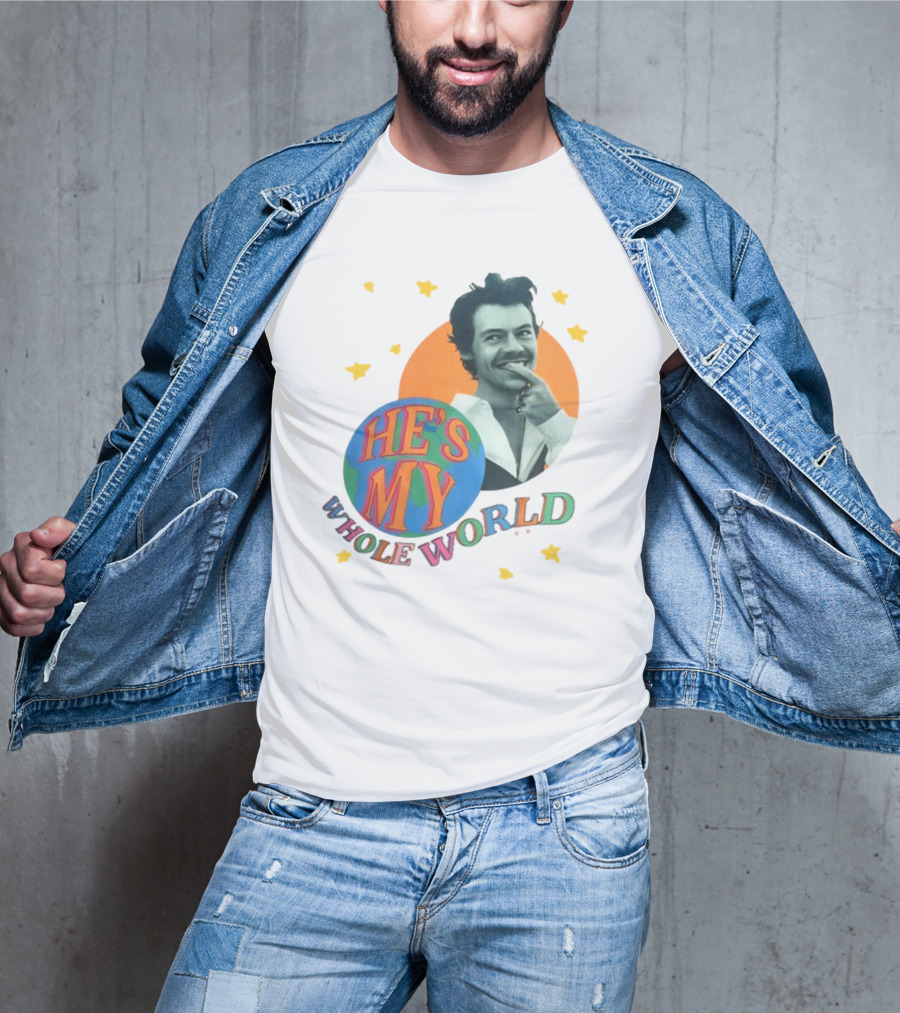 Harry He's My Whole World Stars T-Shirt