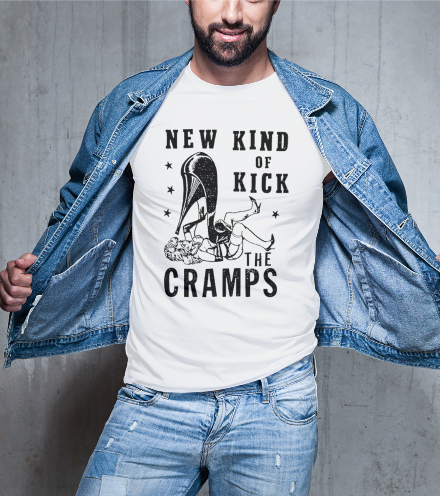 New Kind Of Kick The Cramps Retro Pin-Up T-Shirt