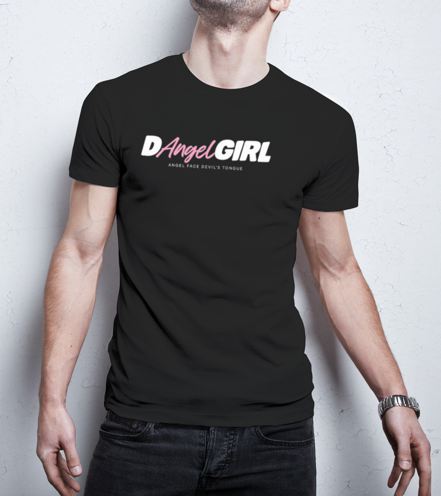 D Angel Girl Angel Face Devil's Tongue T-Shirt