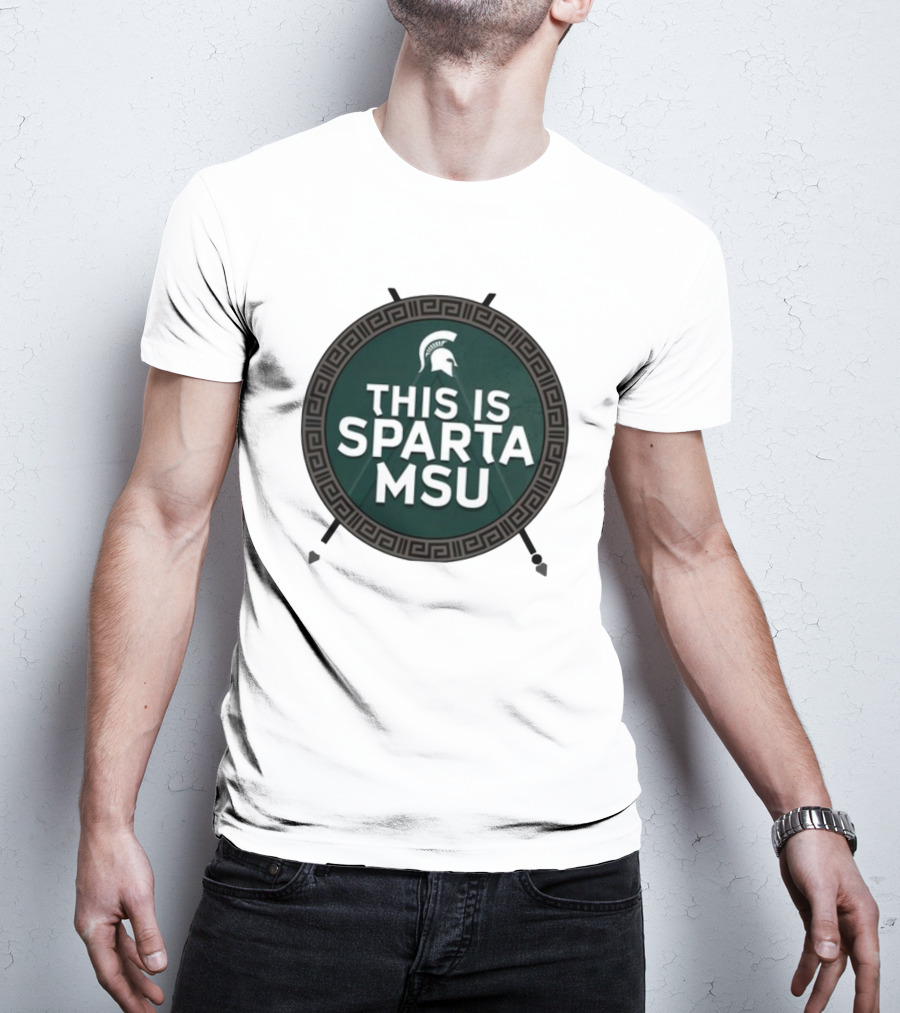 Michigan State University This Is Sparta MSU Spartan Helmet T-Shirt