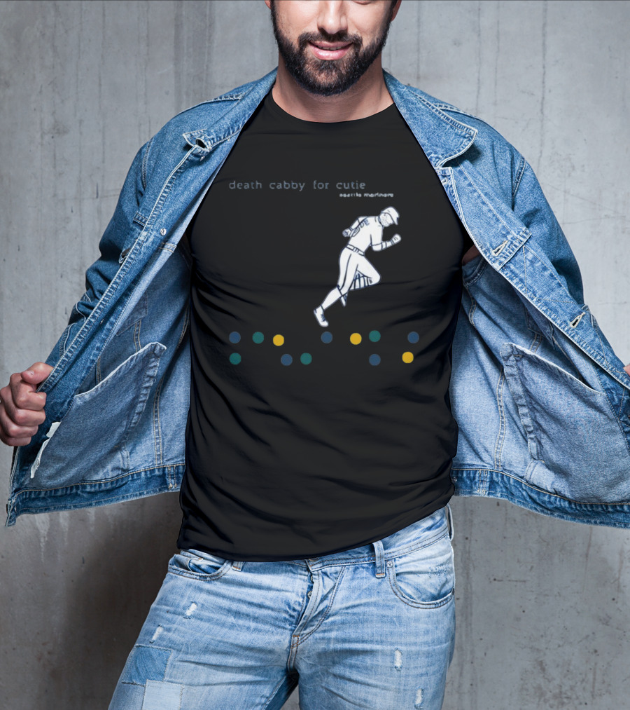 Death Cabby For Cutie Seattle Mariners Baseball Player Dots T-Shirt