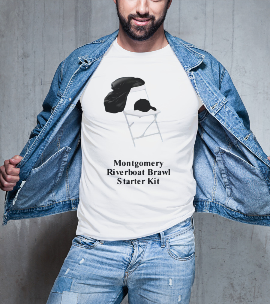 Montgomery Riverboat Brawl Starter Kit Folding Chair And Cap T-Shirt