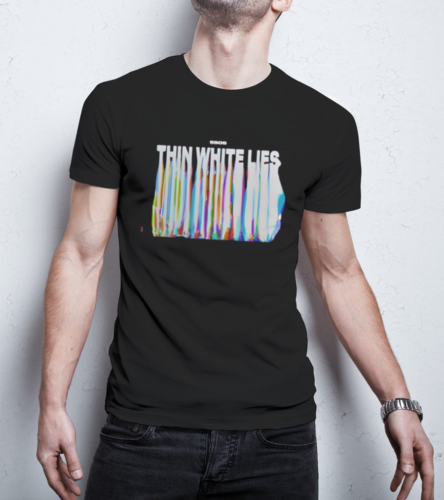 5SOS Thin White Lies Colorful Drip Effect T-Shirt