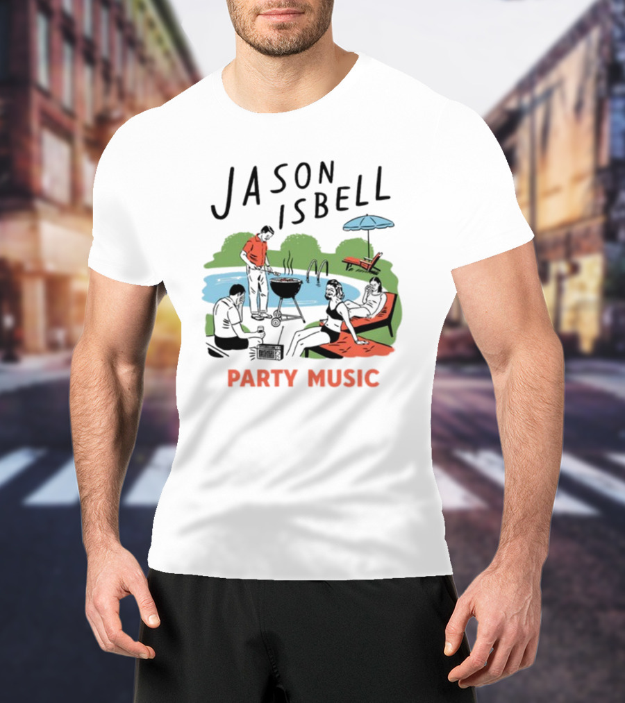 Jason Isbell Poolside Barbecue Party Music T-Shirt