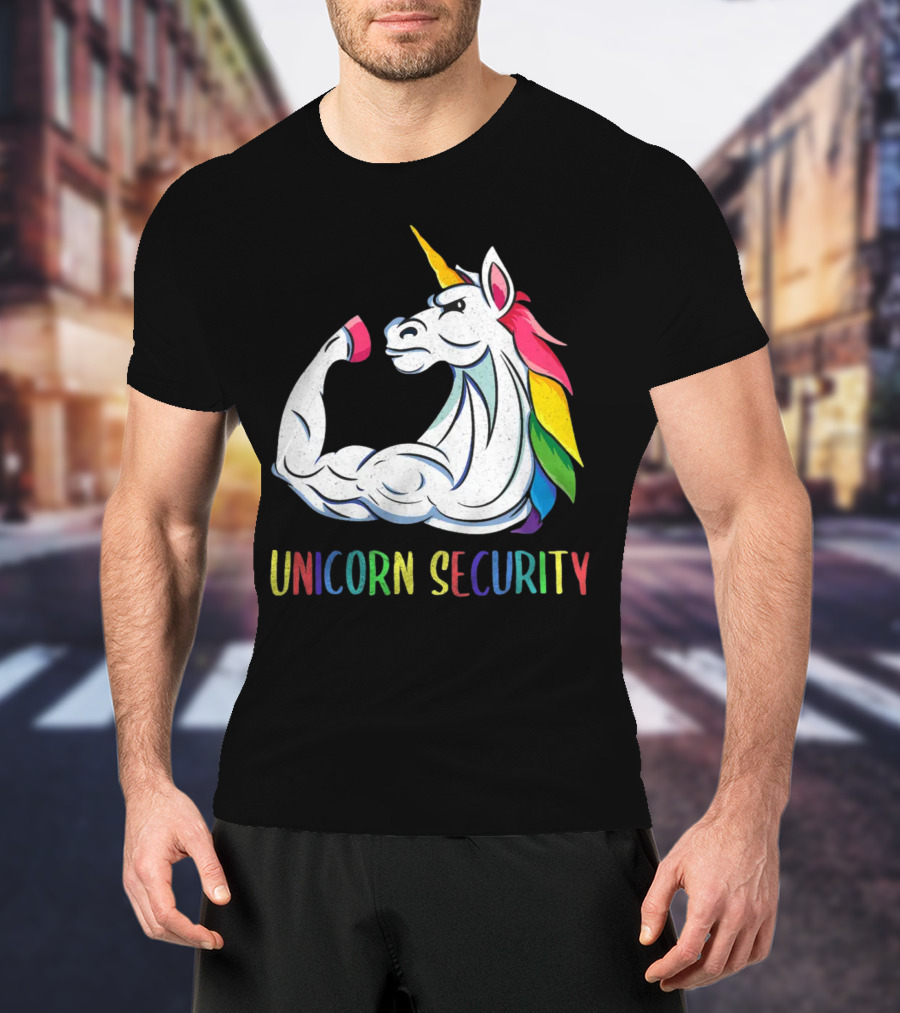 Unicorn Security Daddycorn Mens Cute Halloween Costume T-Shirt