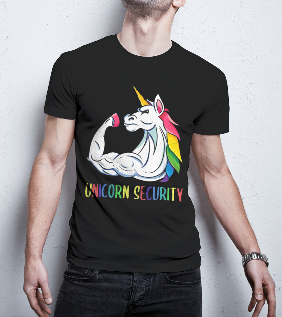 Unicorn Security Daddycorn Mens Cute Halloween Costume T-Shirt